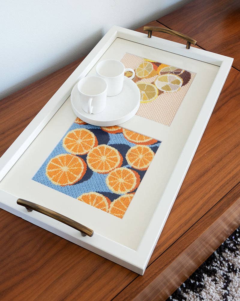 Agrumes Needlepoint Kit | DIY Embroidery by Ana Popescu