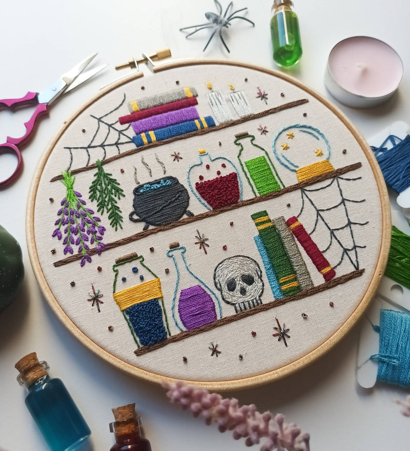 Embroidery fabric pattern - Notions and Potions