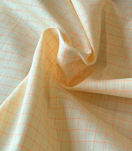 Cotton Koy Square Fluo Fabric in Sweet Yellow by Cousette