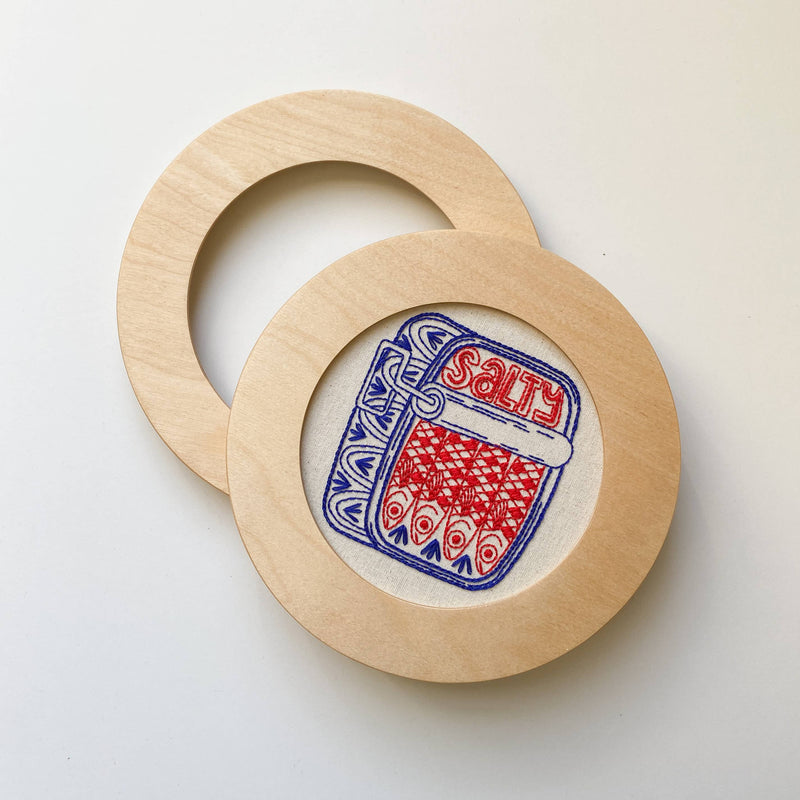 Circular Modern Embroidery Hoop Frame for 6" Hoops