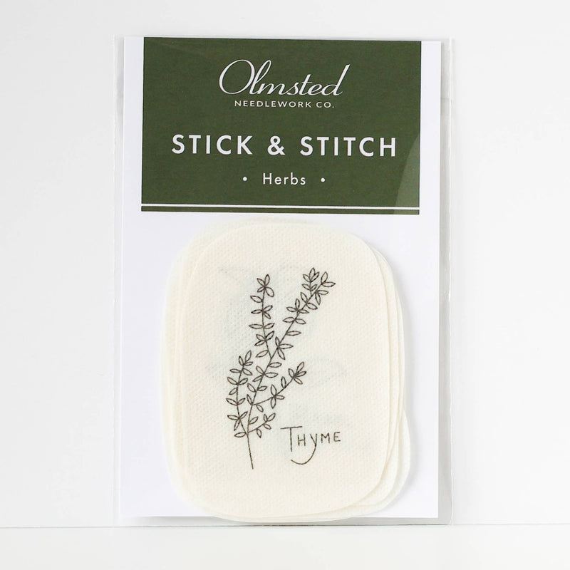 Herb Stick and Stitch Embroidery Patterns