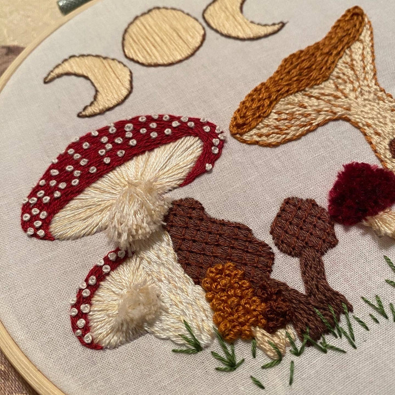 Mushie Sampler Craft DIY Embroidery Kit
