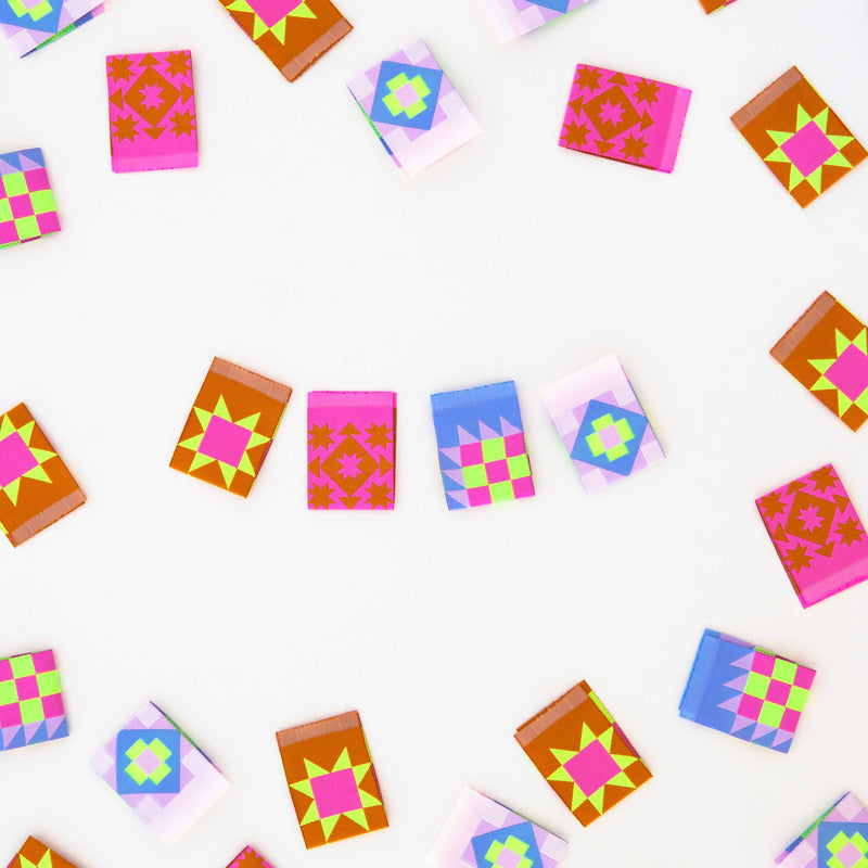 Then Came June Quilt Block Multipack- Woven Sewing Labels