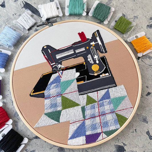 DIY Embroidery Kit - Sewing Machine (8")