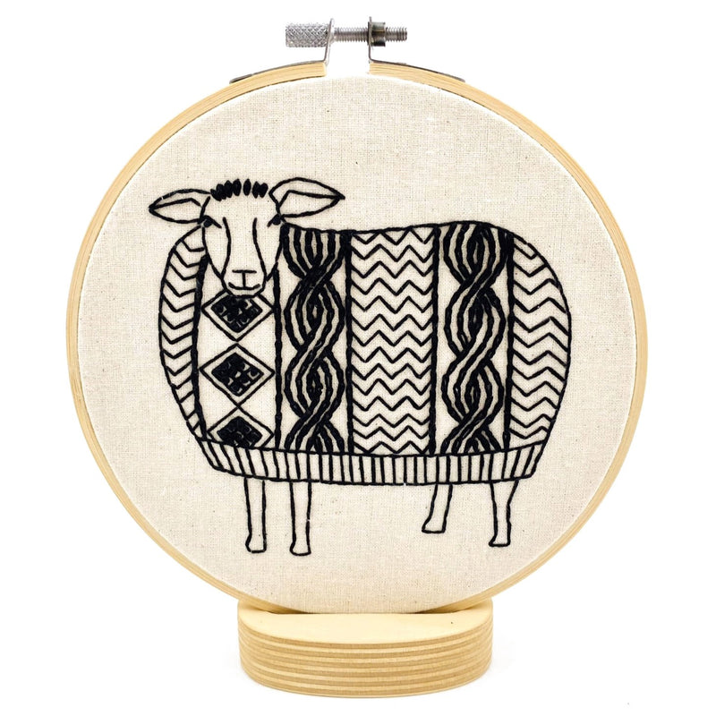 Sweater Weather Sheep Complete Embroidery Kit