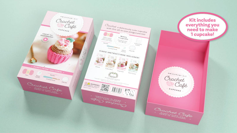 Crochet Café Amigurumi Kit - Cupcake