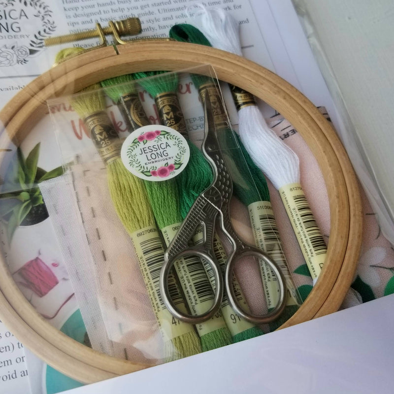 Classic Stork Hand Embroidery Scissors by Jessica Long Embroidery