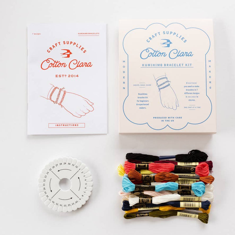Kumihimo Friendship Bracelet Kit  by Cotton Clara