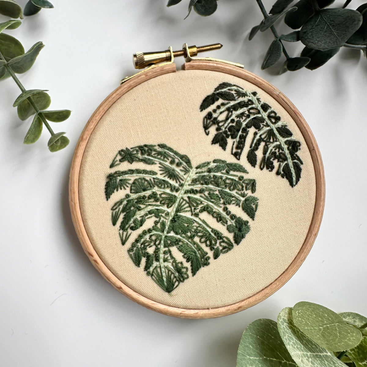 Mighty Monstera Mini Kit by Nest Embirdery