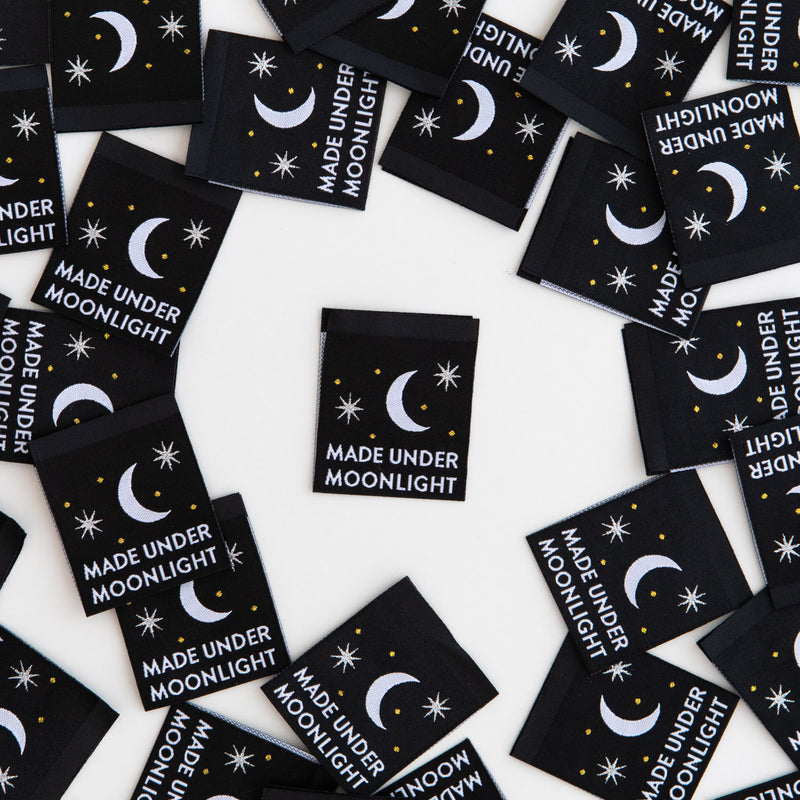 'Made Under Moonlight' Woven Labels