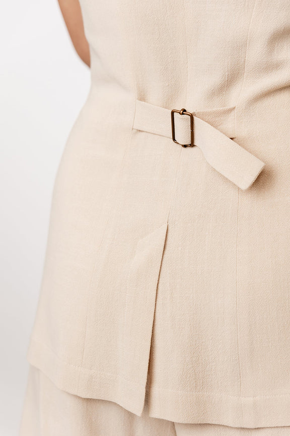 ASTERI button down dress & vest