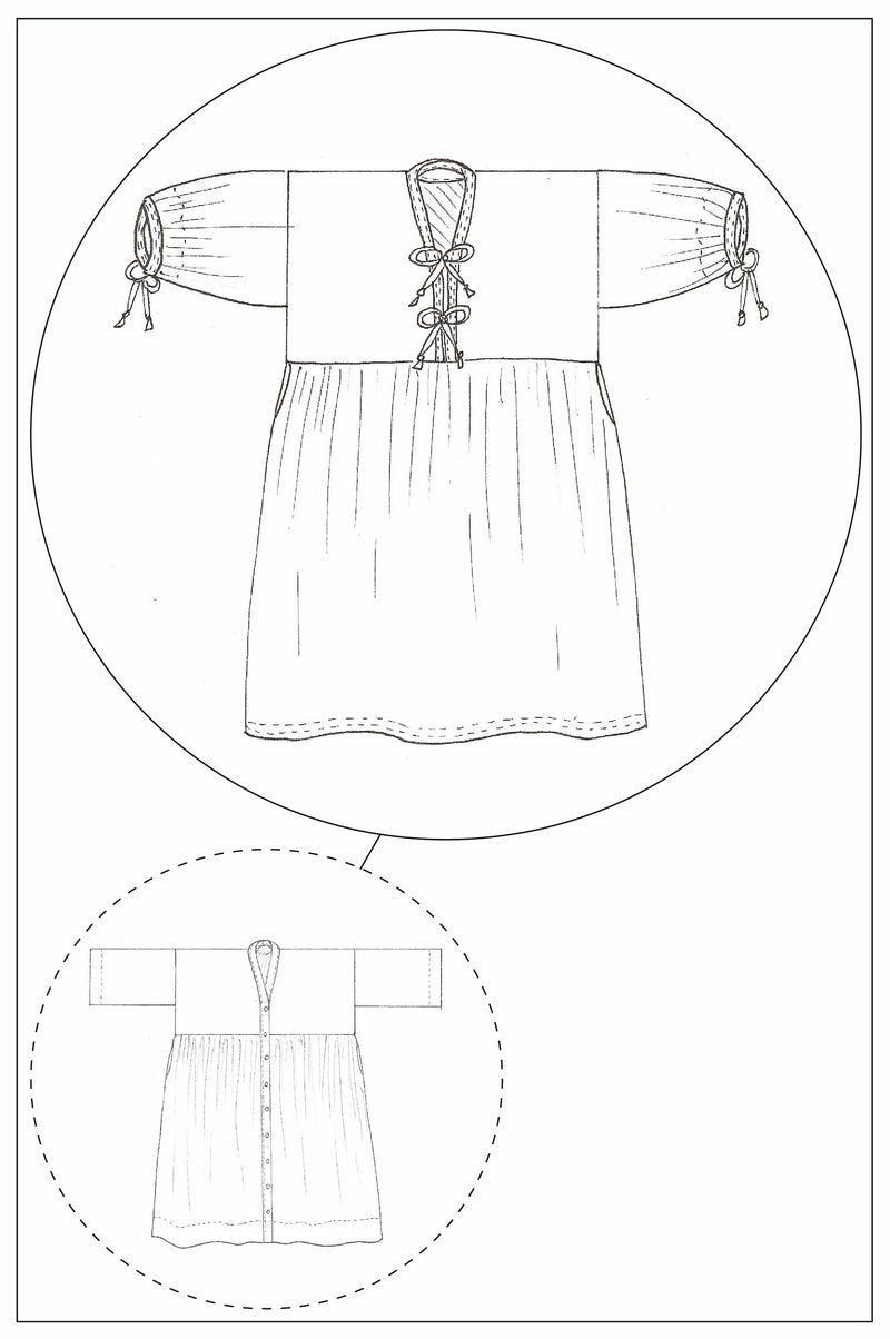 BOW DRESS - HACK PDF - ADD ON TO 'ZW GATHER DRESS' PATTERN