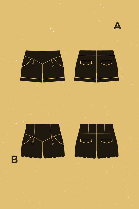 Chataigne Shorts Pattern