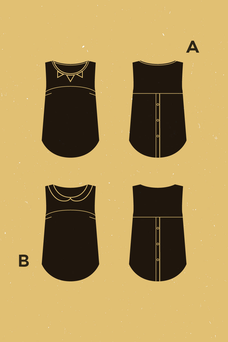 Datura Tank Top Pattern