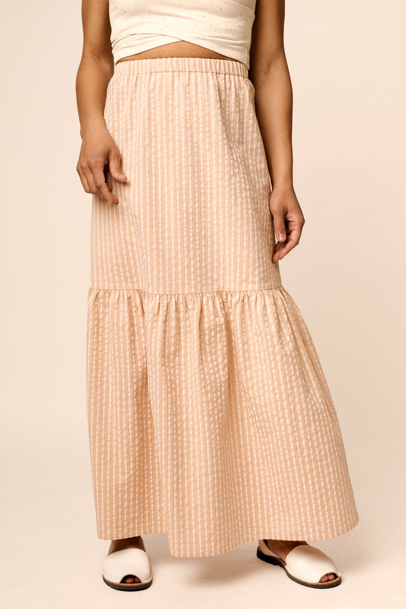 Tered hem skirt sewing pattern
