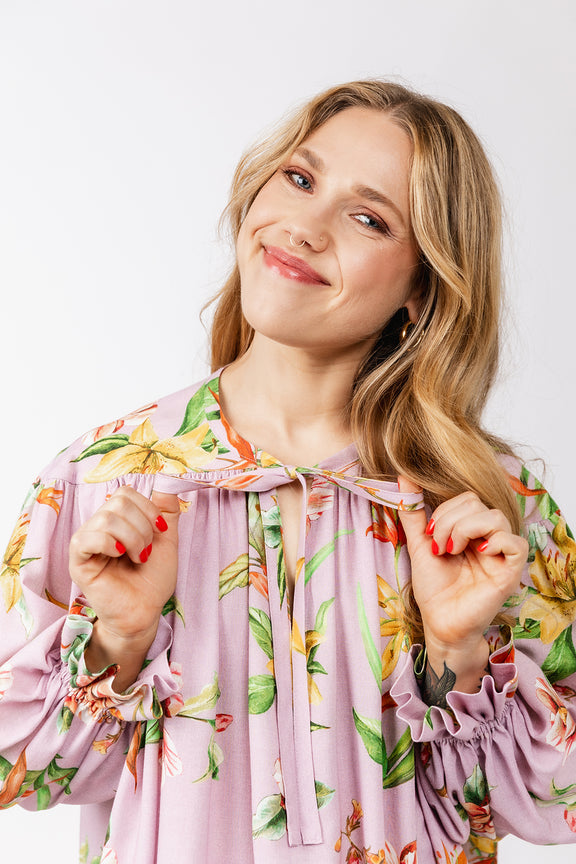 LIIA gathered blouse
