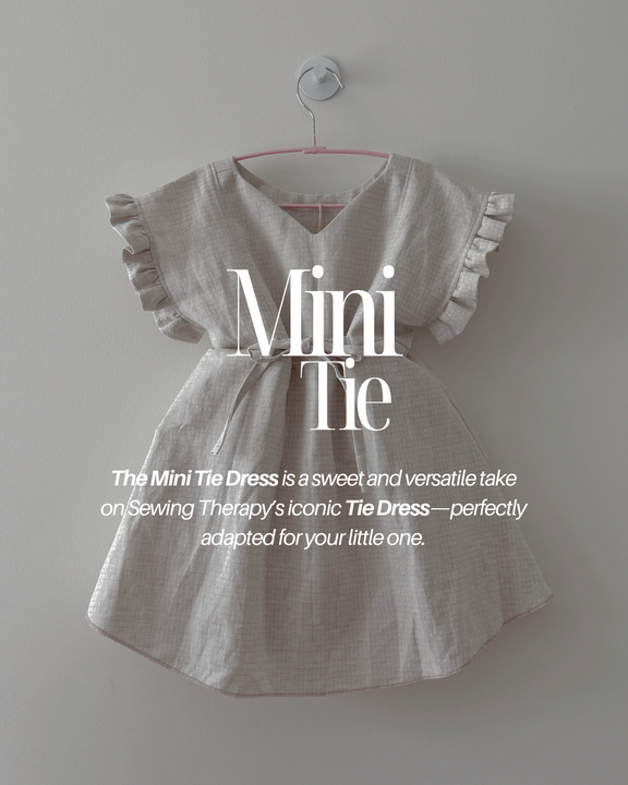 PDF Mini Tie Dress Pattern for Ages 1 – 12 (Sizes 80–150 cm) | Sewing Therapy