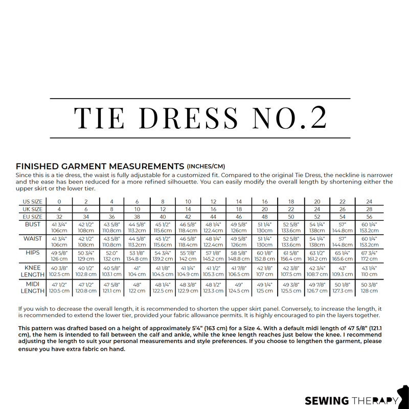 PDF Tie Dress NO 2 Pattern - Sewing Therapy