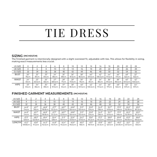 PDF Tie Dress Pattern - Sewing Therapy