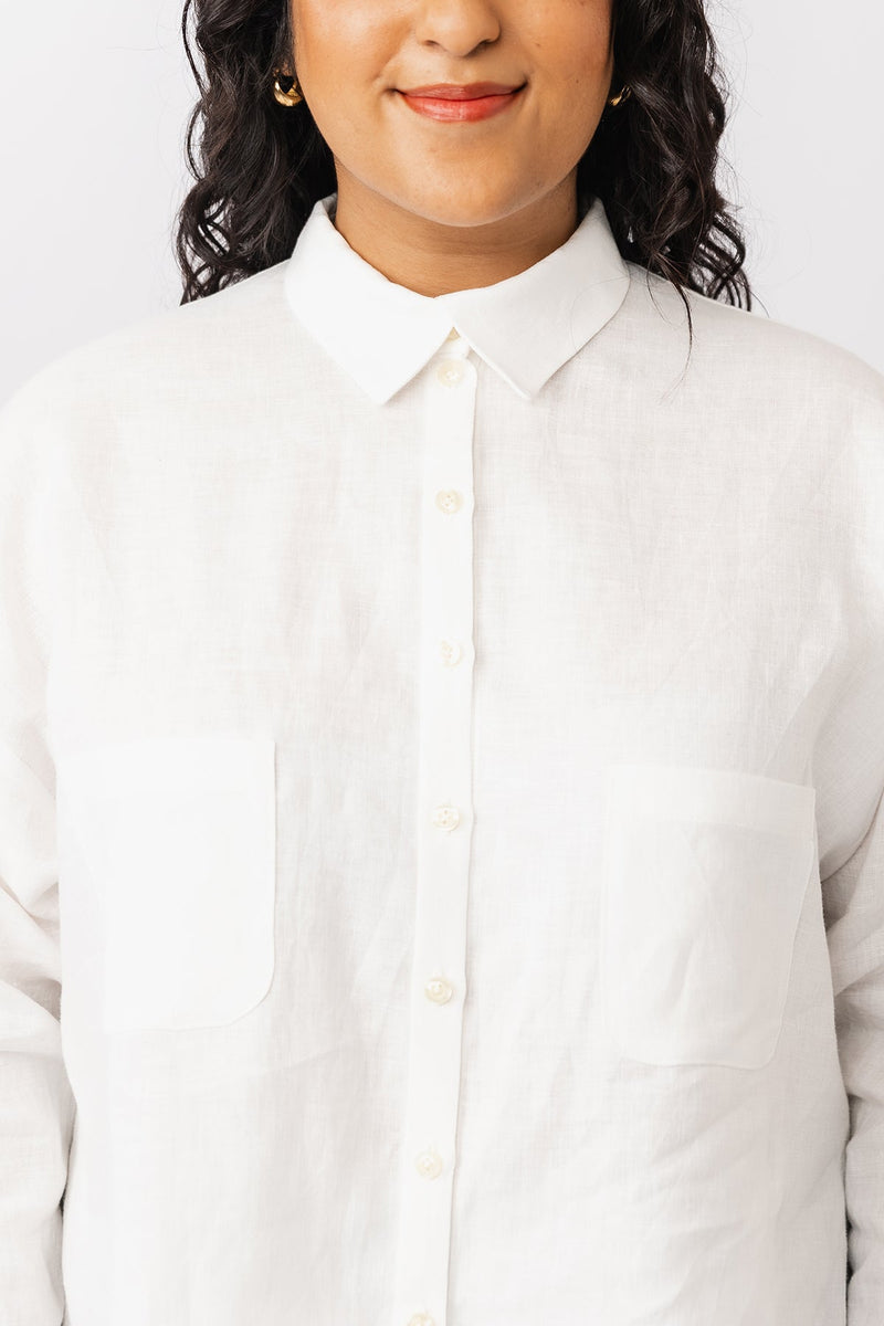 Shirt with a breast pockets sewing pattern