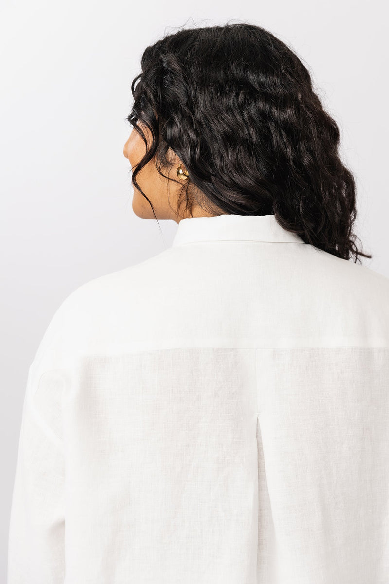 Shit with a back pleat sewing pattern
