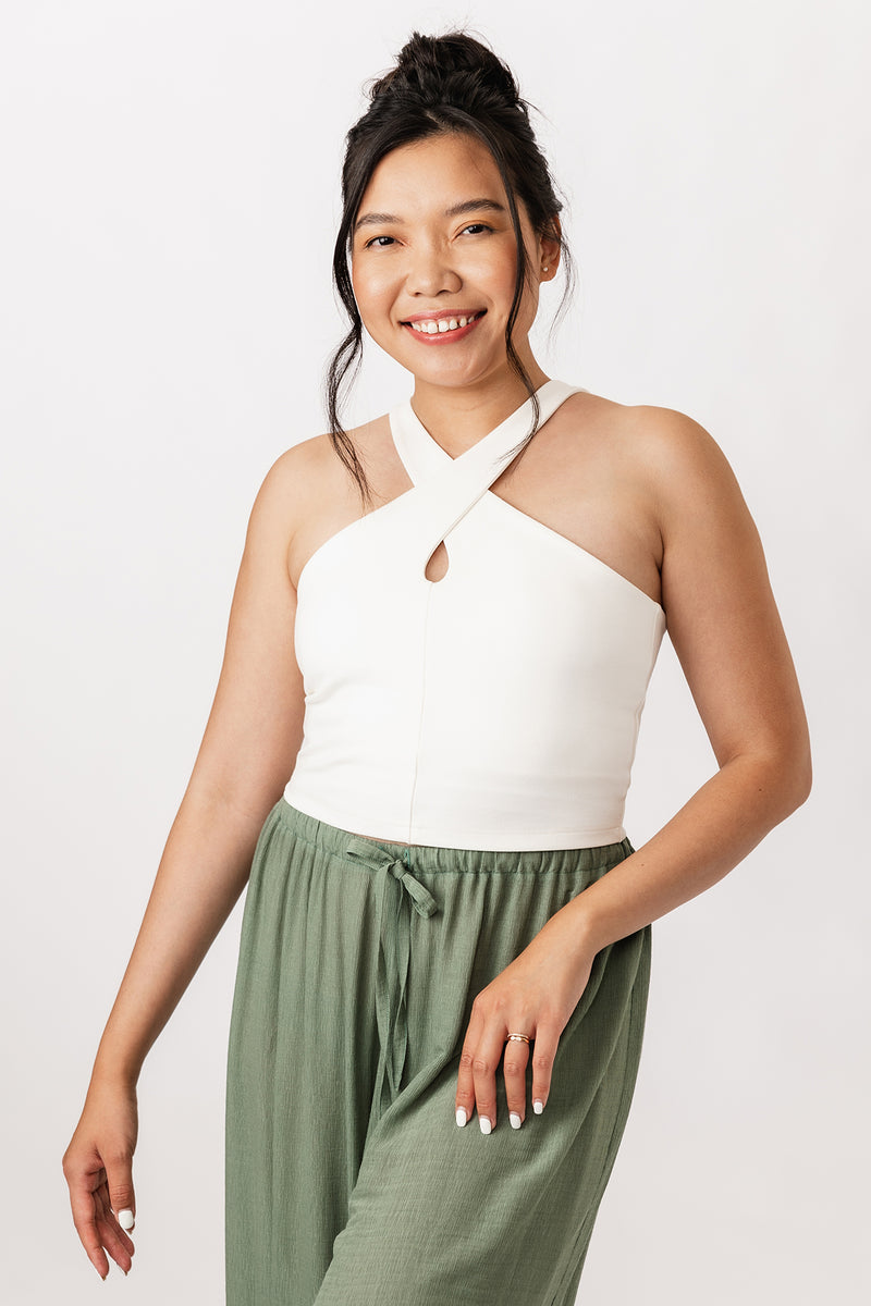 ULPU cross neck tank top